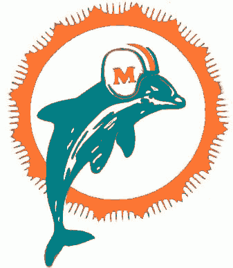 Miami Dolphins 1966-1973 Primary Logo iron on paper